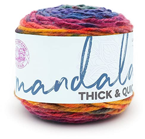 Lejonmärke garn 528-208 mandala tjockt och snabbt garn, turbin