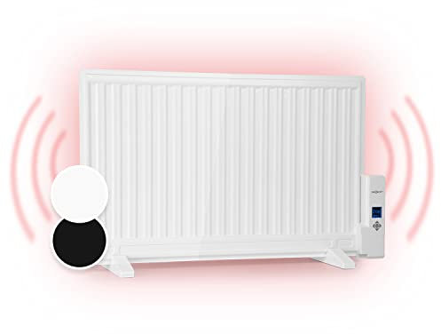 oneConcept Heater Radiator, Oil Heaters for Home Low Energy Silent, 800W Wall Mount Oil Radiator Thermostat, Free Stranding Portable Room Heater w/Touch Control, Smart Personal Heating Oil Radiators