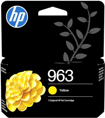 HP 963 Gelb, Original Druckerpatrone | Tinte für OfficeJet Pro 9010, 9010e, 9020, 9020e, ~700 Seiten (3JA25AE)