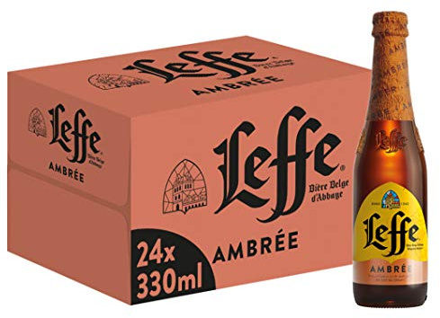 Leffe Ambree Birra, Bottiglia - Pacco da 24 x 330 ml