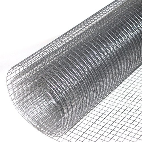 Volierendraht Edelstahl Drahtgitter Maschendrahtzaun 5 m Länge Drahtzaun (12,7x12,7 mm)