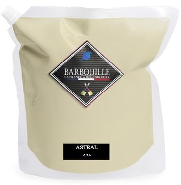 Peinture Beige Lin Acrylique Astral - Effet Mat-Poudré - Peinture Mur & Plafond - Lessivable - Séchage En 30 min - COV A+ - Fabriquée En France - 2,5 L - BARBOUILLE
