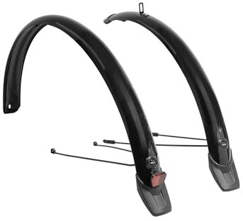 Winora Mg-F06, Set parafanghi Unisex-Adulto, Nero, 28 58 mm