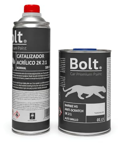 Kit Barniz + Catalizador Hs 2:1 Normal 2K Bolt 1,5 Lt