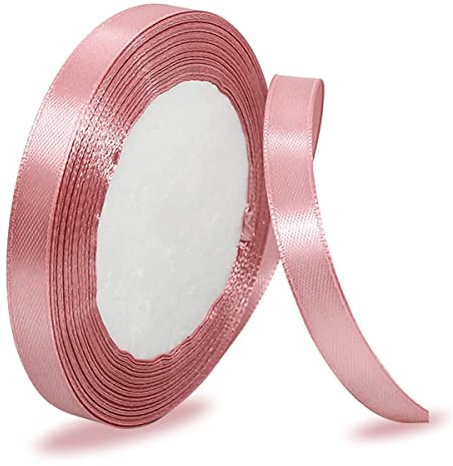 IMSOLDECOR Satinband Roségold 10mm, 23m Geschenkband für Hochzeit | Bänder für Geschenkverpackungen, DIY-Basteleien, Blumensträuße, Nähprojekte, Schleifenherstellung, Geburtstags Dekoration