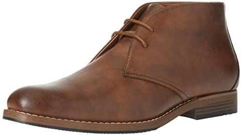 Amazon Essentials Men's Desert Chukka Boot, Chestnut Brown, 11