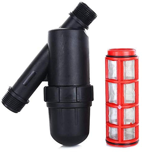 Filtro de riego de malla 120 de 3/4 pulgadas, filtro de acero inoxidable, filtro de acondicionamiento de agua para jardinería, agricultura, riego por goteo