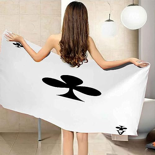Mikrofaser Strandtuch, Handtuch Strandtücher Club-Spielkarten - Sandfrei Strandhandtuch, Handtücher Schnelltrocknend, Leicht - Für Strand, Sauna, Yoga, Reise, Camping 100 X 200 cm -0M9E