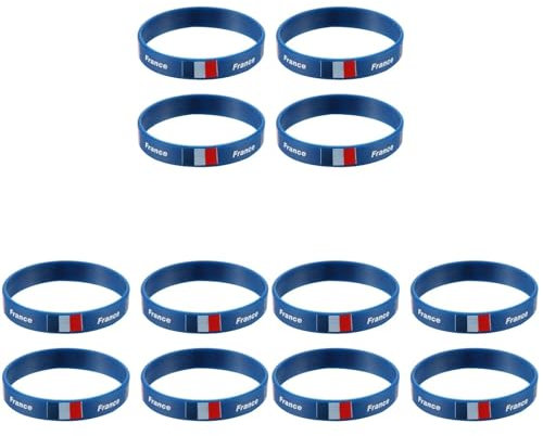 BESPORTBLE 36 Stk Fußballarmbänder Sportarmband Frankreich Handgelenk Silikonarmband Sport-Gummiarmbänder uhrenarmbänder Länderarmband Länderflaggen-Armband Land Armbänder ländlich Schmuck
