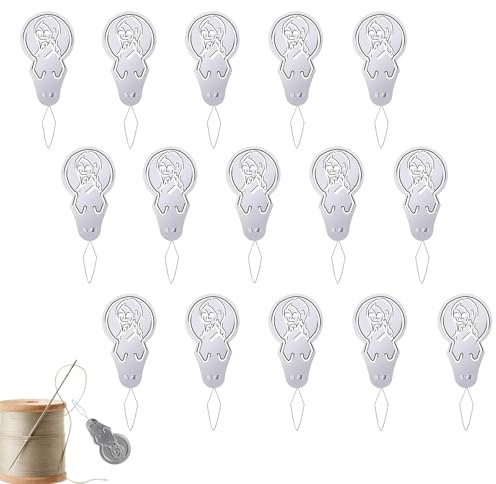 15 Stück Nadeleinfädler Für Nähmaschinen, Einfädelhilfe Für Nähmaschinen, Einfädelhilfe Für Nähnadeln, Aluminium Nadeln Einfädler, Für Hand Nähen Und DIY Einfache Stickerei Nadeleinfädle