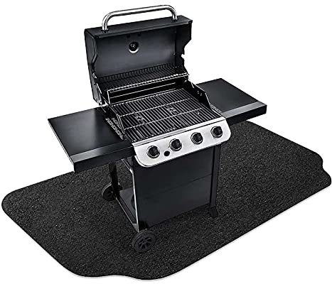 Feuerfeste extra große Grillmatte für Gasgrill, 183 x 91 cm, hitzebeständig und leicht, waschbar, Bodenmatte zum Schutz von Decks und Terrassen vor Fettspritzern