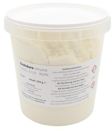 Oxalsäure Dihydrat Pulver zur Reinigung und zum Bleichen von Bienenbeuten und Wachs Bleichmittel Imkerei