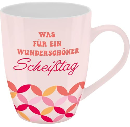 GRUSS & CO Becher mit Motiv …tag | Tasse mit Spruch, New Bone China Porzellan, 35 cl, mit Geschenkbaderole | lustiges Geschenk, Geburtstag | 74200