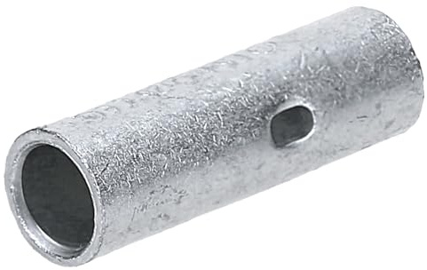 Kalitec 10x Manguitos de Empalme L5-M 25 mm², Conector de Cobre Estañado | Topes centrales para cables de baja tensión, diámetro interior de 7 mm y longitud 29 mm, resistentes a la corrosión