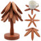 Sottopentola in Legno per Piatti Caldi Resistente Sottopentola Legno Sottopentola Forma Di Albero Tappetini Isolanti per Piatti Caldi, Pentole, Teiere, Fondue,Ciotola