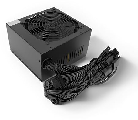 LICAEVEY 500W ATX Gaming Power ALIME - PSU du Boîtier de Bureau à Haute efficacité avec Contrôle Thermique et Multi-Protection pour Double Noyau et Gagne 10