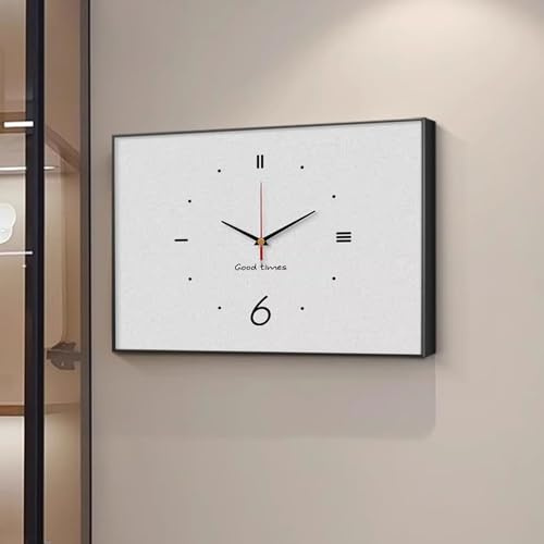 Cache compteur electrique Grand Panneau Électrique avec Horloge, Panneau Décoratif Mural pour Boîte à Fusibles, Cache Moderne pour Tableau de Distribution pour Salon ou Bureau(Style A,22x16in/55x40cm)