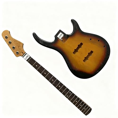 Gitarrenkörper 4-Saiter E-Bass Korpus und Hals Bausatz