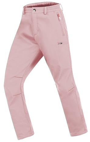 Zoofly Kinder Skihose Gefütterte Softshellhose Atmungsaktiv Winddicht Winter Schneehose Jungen Thermohose Mädchen Warm Outdoorhose Wanderhose Kinder Snowboard Hosen