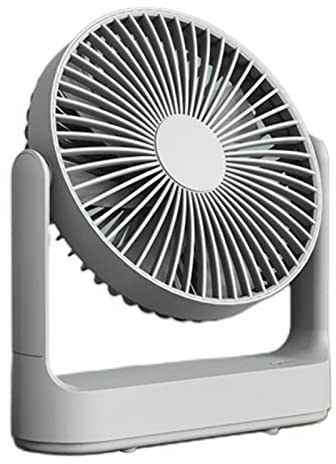 Oxtxuzdm Ventilador de mesa de 7 pulgadas, USB, viento fuerte, 4000 mAh, recargable, 4 engranajes, para hogar, oficina, viajes, techo, ventilador portátil recargable USB para viajes