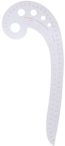 Righello per curva francese, righello di classificazione per cucito a virgole da 42 cm, strumento modello di disegno per sarti principianti, disegno e produzione di abbigliamento