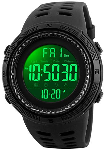 Digitale Orologi da Polso Subacqueo 50M Impermeabile Plastica Lunetta e Morbida Gomma Band LED Elettronica Display Outdoor Militare Tattica Sportivo Orologio Semplice Design Sveglia Data