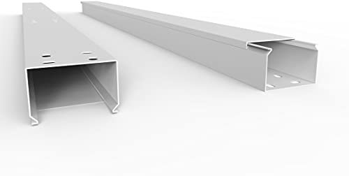 SCOS Smartcosat SCOSKK43 10 m Kabelkanal (L x B x H 2000 x 60 x 40 mm, PVC, Kabelleiste, Schraubbar) weiß