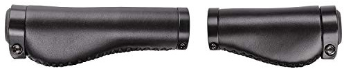 Fahrradschraubgriff Cloud Buff Fix, anatomische Form, Echtlederoptik, einfache Montage, elastische Lenkerstopfen, 138 / 99 mm Länge