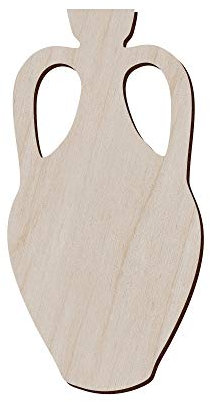Set di 10 anfora in legno a forma di anfora per artigianato e decorazione, taglio laser, vaso per anfora antica, anfora greca, anfora in legno, 6.6x12.7 cm