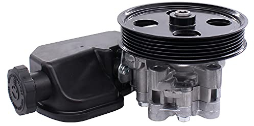 NewYall Power Steering Pump with Reservoir and Pulley for Dodge Dakota 3.7L/4.7L 2005-2007