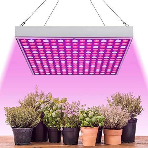 Lospitch 45W LED Pflanzenlampe, 225 Rot&Blau LEDs Grow Lampe, Vollspektrum Pflanzenlicht für Hydroponic, Indoor Seeding Veg Flower, Grow Tent und Greenhouse