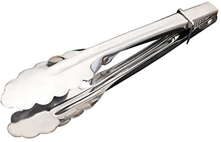 RTHGTFQZ Pinze Cucina Pinze Alimentari, pinze da Cucina in Acciaio Inox for Catering Insalata Grill Pinze a Buffet, Forbici for Serving Pinze a Buffet, Dimensioni: 17,8 cm