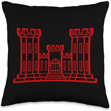 US Army Corps of Engineers USACE Sapper Throw Pillow