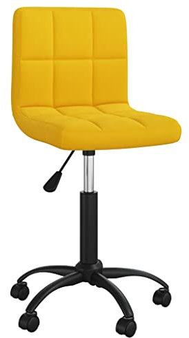 ZQQLVOO Esszimmerstuhl Drehbar Senfgelb Samt, Bequemer Polsterstuhl, Stuhl Esszimmer, Küchenstuhl, Esszimmer Set, Wohnzimmerstühle, Chairs for Living Room