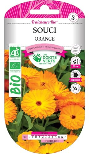 Graines souci orange BIO Les Doigts Verts