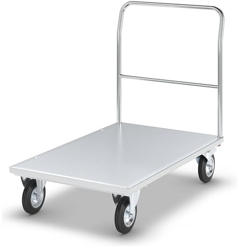 eurokraft pro | Plattformwagen | Verzinkt, ESD-Ausführung, Ladeflächen-LxB 1250 x 800 mm