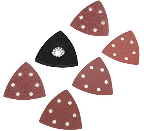 101pc Sanding Set Sandpaper for Bosch Oscillating Multi Tool Cutting Cutter Pad - Professional Grade Sanding Sheets for Finishing Work - Suitable for Metal, Hardwood, and