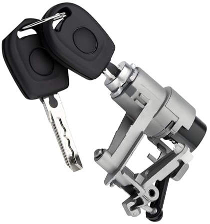 Xiciki Barillet Coffre Golf 4 – Serrure Coffre Golf 4 Compatible avec VW Golf 1998-2006 VW Lupo 1999-2006 Seat Arosa 1997-2003, Verrouillage Porte Arrière avec 2 Clés (1J6827297G)