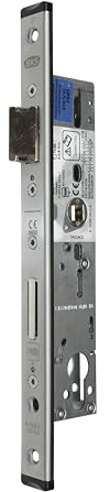 BKS Rohrrahmen Panikschloss Türschloss B-18260-35-U-8, Funktion E (Wechselfunktion), Dornmaß 30mm, Entfernung: 92mm, U-Form Stulp: 24x268mm, DIN Links/Rechts umstellbar (Dornmass: 30mm (29mm))