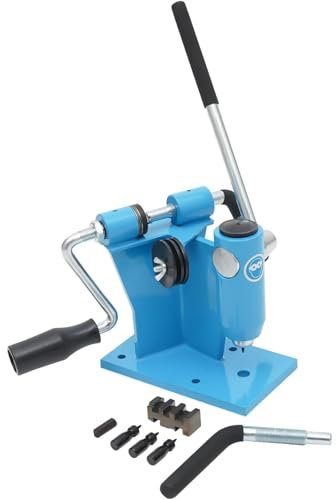 Kettenbrecher 2 in 1 Kettensäge Gliederbrecher, Bank Kettensäge Kettenbrecher, Kettensäge Niet Spinner Reparaturwerkzeug Kette-integrierte Maschine, Blau