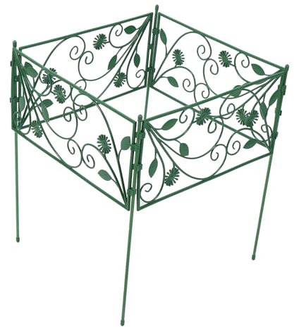 BESPORTBLE 1 Satz Mesh-Pergola Pflanzen Gartenzaun Zaunpfosten Grenze Haustier Tor Kletterständer für Weinreben Gartendekoration Spalier für Kletterpflanze kleine Gartenzäune Plastik Green