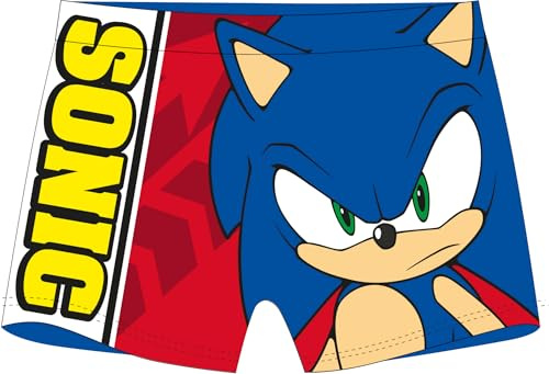 eplusm Sonic The Hedgehog Maillot de bain pour garçons et enfants Maillot de bain respirant Séchage rapide 104/110 116/122 128/134, bleu, 116-122