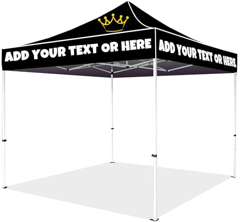 Personnalisé Gazebo Pop-up avec Logo, Tente Pop-up extérieure Durable et imperméable avec Impression personnalisée pour Salons Professionnels, marchés de producteurs et Stands d'événements