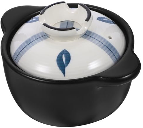 FUNNETOYU Cacerola De Tapa Para Cocción De Guisos y Sopas Para Diseño Clásico y Práctico Utensilio Esencial De Cocina