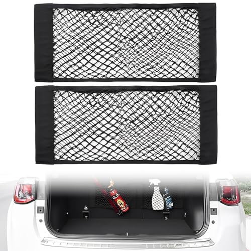 2 Pezzi Rete Portaoggetti Tasca Oganizer, 40 x 25 CM Universale Storage Mesh Net, Telo Protettivo, Car Sedile Groceries, Auto/Truck/SUV