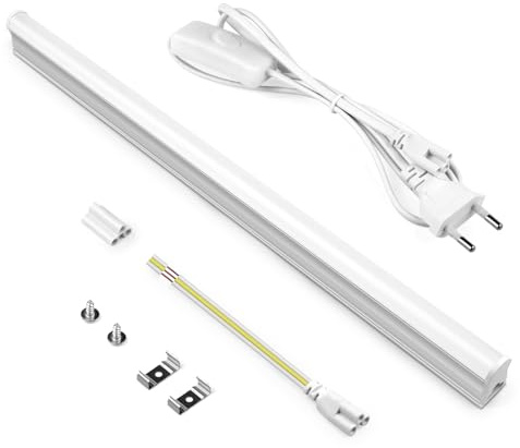 AIMENGTE LED Unterbauleuchte, 15W 50CM 4000K, Neutralweiß Unterbauleuchte Küche Küchenlampe Schrankbeleuchtung Erweiterbar durch Stecksystem, Geeignet für Küchen, Garagen, Lagerräume