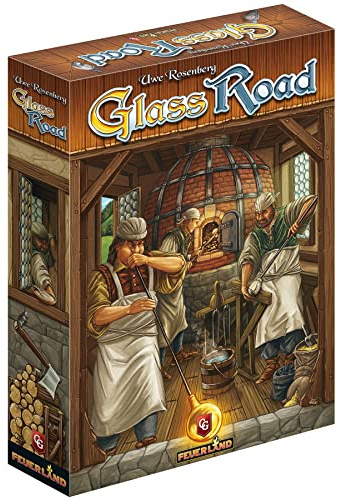 Glass Road, Strategy Board Game, Build and Gather to Make Your Own Trade Empire, 1 to 4 Players, 20 to 80 Minute Play Time, Ages 14 and Up