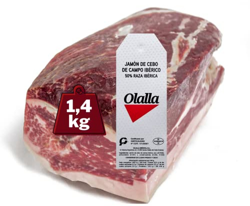 Maza de Jamón de Cebo de Campo Ibérico 50% Raza Ibérica, 1.4 kg | Deshuesado, Elaboración Tradicional, Embutidos Ibéricos
