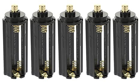Lot de 5 boîtiers en plastique pour lampe de poche 3 piles AAA