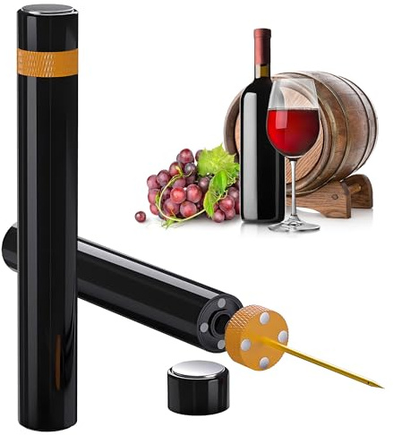 Mini abridor de vino | Bomba de presión de aire de bolsillo portátil de viaje, abridor de botellas de vino, diseño montable, sacacorchos 7S, apertura rápida de botellas, para el hogar, restaurante,